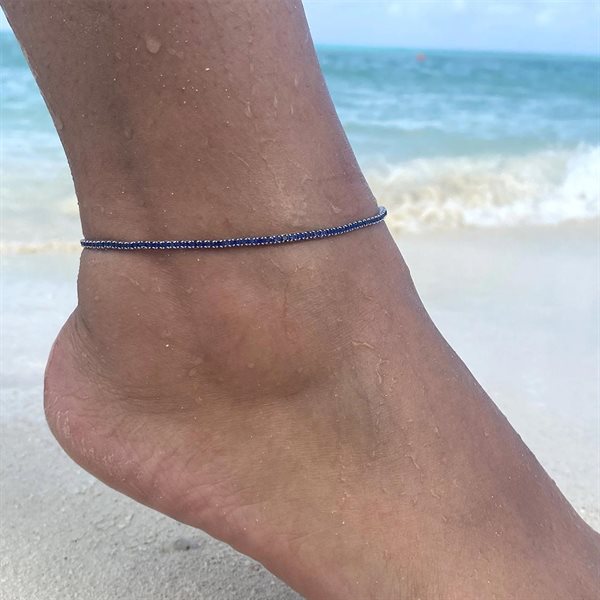 Bleu saphir Anklet 