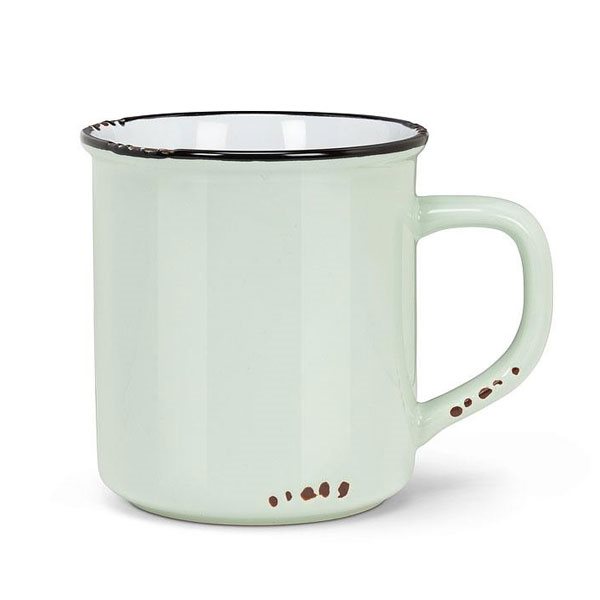 Tasse en émail 14 oz - Menthe