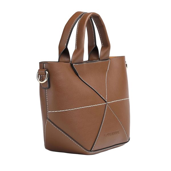 Sac fourre-tout en cuir végane Amity Mini - Cacao