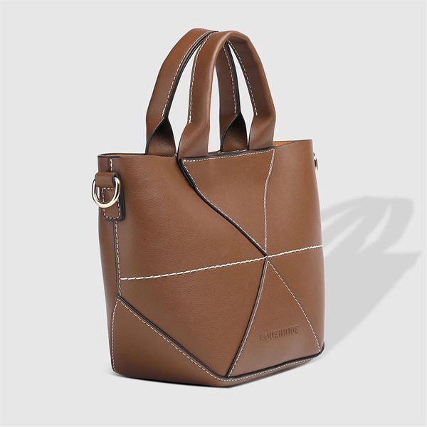 Amity Mini Vegan Leather Tote Bag - Cocoa