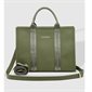 Manhattan Vegan Leather Tote Bag - Kakhi