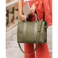 Manhattan Vegan Leather Tote Bag - Kakhi