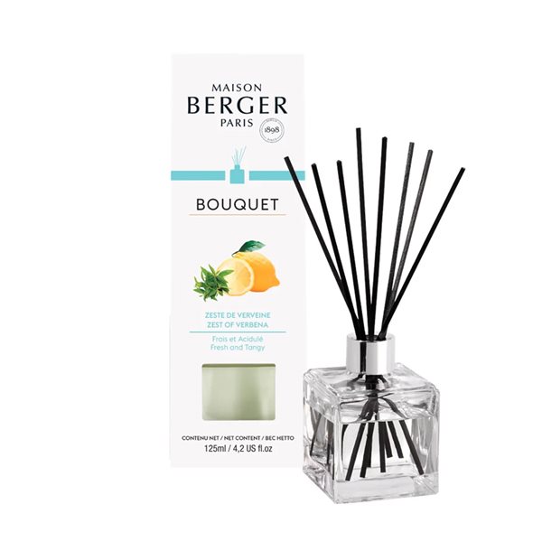 Bouquet parfumé Cube Berger - Zeste de verveine