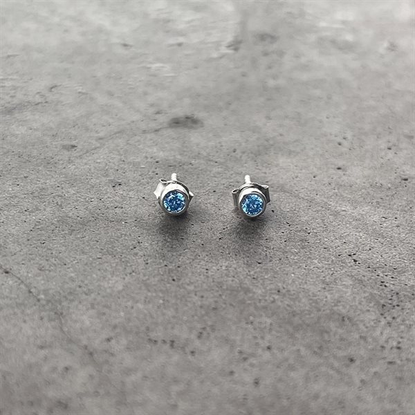 Boucles d'oreilles Sweet love Bleu cobalt - Petites