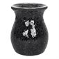 Black Crackle Oil Burner and Wax Warmer