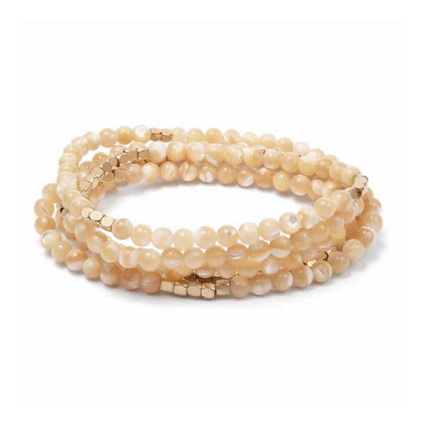 Collier bracelet en pierre - Mother of Pearl