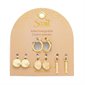 Boucles d'oreille avec breloques interchangeables - Rose Quartz