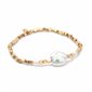 Bracelet d'affirmation en perles - Courage - Or