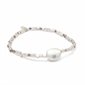 Pearl Affirmation Bracelet - Courage - Silver