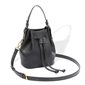 Montie Vegan Leather Bucket Bag - Black