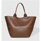 Roma Vegan Leather Tote Bag - Cacao