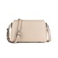 The Judy Vegan Leather Crossbody Handbag - Almond