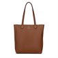 The Claire - Terra Vegan Leather Tote Bag - Affogato