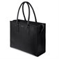 The Valentina Vegan Leather 2-in-1 Tote Bag - Black