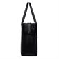 The Valentina Vegan Leather 2-in-1 Tote Bag - Black