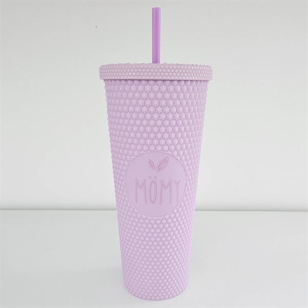 24 oz Textured Insulated Tumbler - Lavender