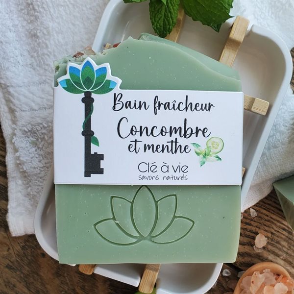 Savon naturel Concombre et menthe