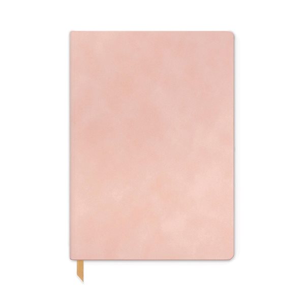 Vegan Suede Personal Journal - Dusty Blush