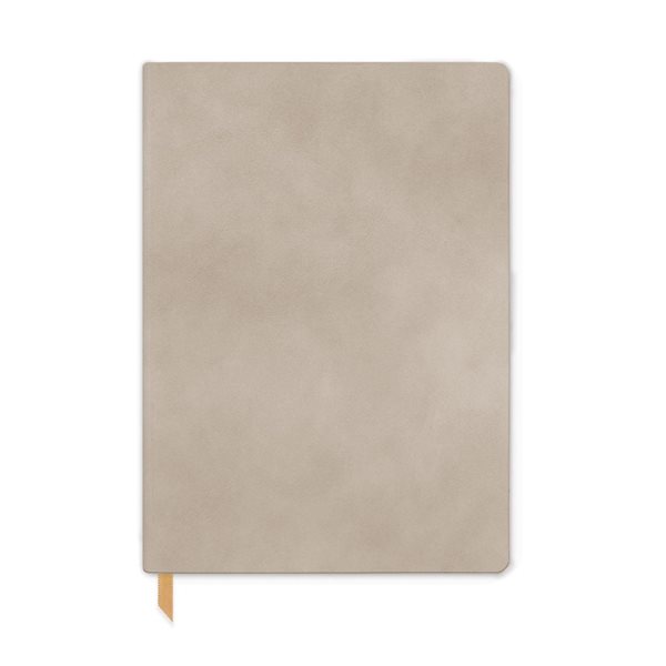 Vegan Suede Personal Journal - Mushroom