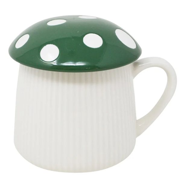 Tasse en porcelaine 350 ml Champignon - Vert