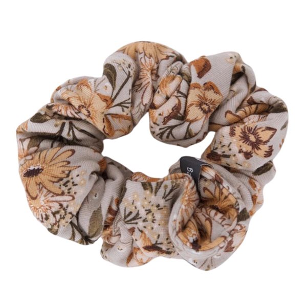 Elastic Hair Scrunchie - Regular Size - Flowers