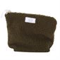 Zippered Pouch - Medium Size - Dark green