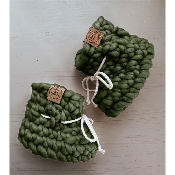 Pantoufles classiques pour bébé - Taille 6-12 mois - Cactus