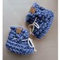 Classic Baby Slippers - 6-12 Months Size - Navy 