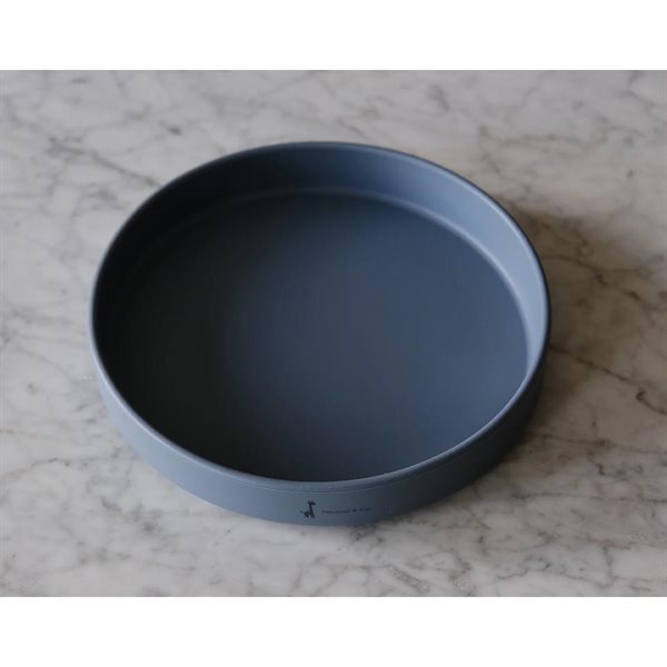 Grande assiette en silicone - Bleu majestueux