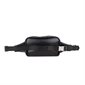 The Hazel Puffy Vegan Leather Belt Bag - Black