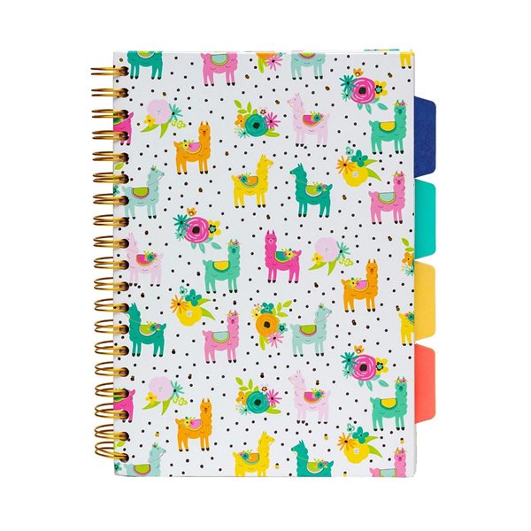 Carpe Diem 5 Subjects Notebooks - Llama