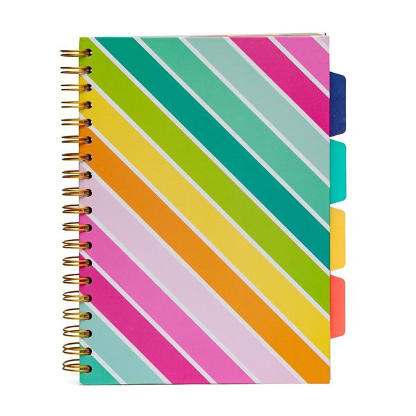 Carpe Diem 5 Subjects Notebooks - Rainbow