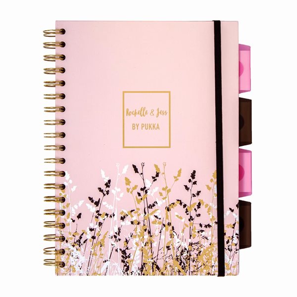 Rochelle & Jess Ruled Project Notebook - Pink