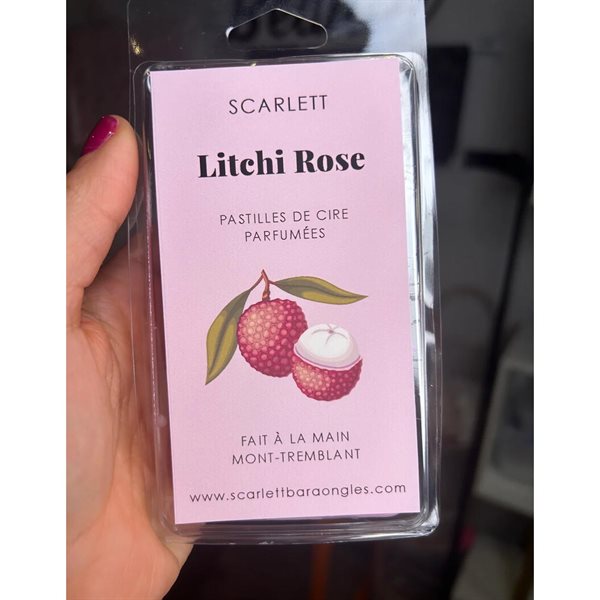 Pastilles de cire parfumées - Litchi rose