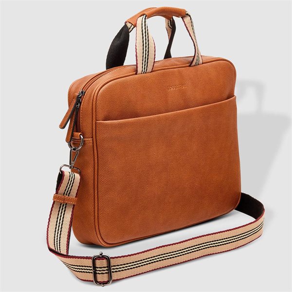 Walter Men Laptop Bag - Tan