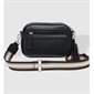 Jacinta Metallic Crossbody Bag - Black