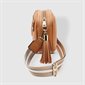 Jacinta Metallic Crossbody Bag - Camel