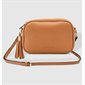 Jacinta Metallic Crossbody Bag - Camel