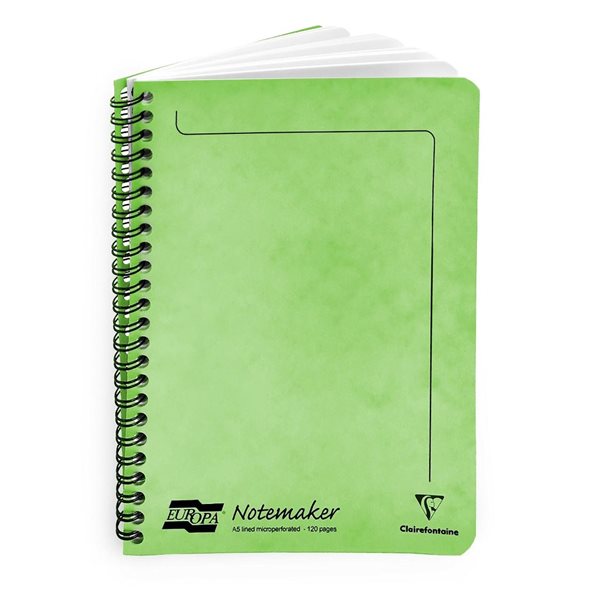 Cahier spirale 120 pages - Notemaker Europa