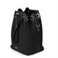 The Camilla Vegan Microsuede Bucket Bag - Black