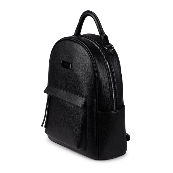 The Maude Vegan Leather Backpack - Black