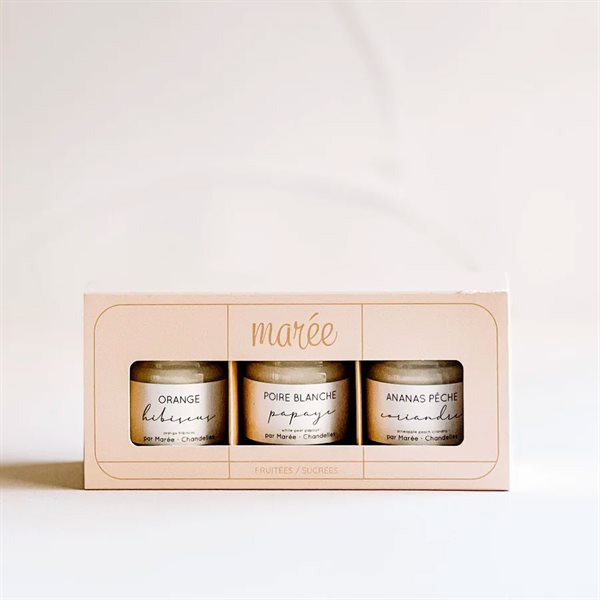 Soy candles - Sweet Fruity Gift Box