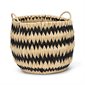 Large Zigzag Basket with Handles