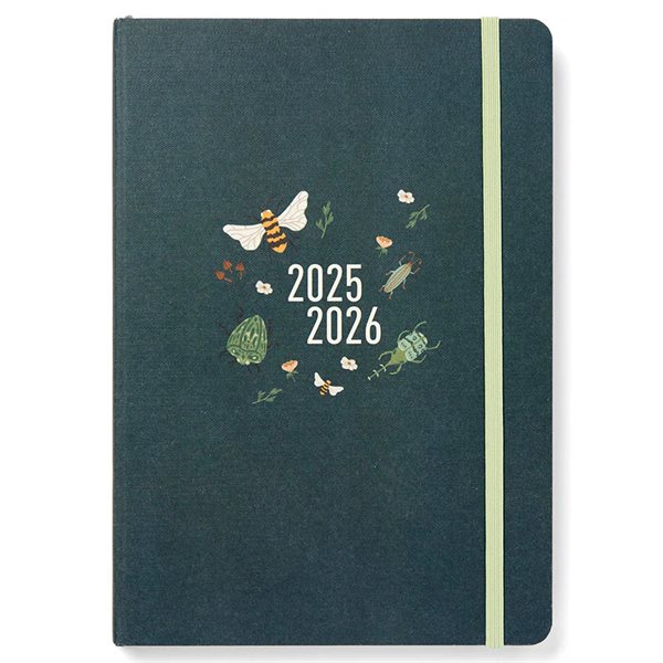 Bumblebee A5 Weekly School Planner (2025-2026) - Forest