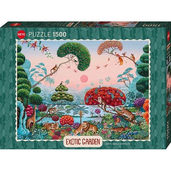 Casse-tête 1500 morceaux - Jardin exotique