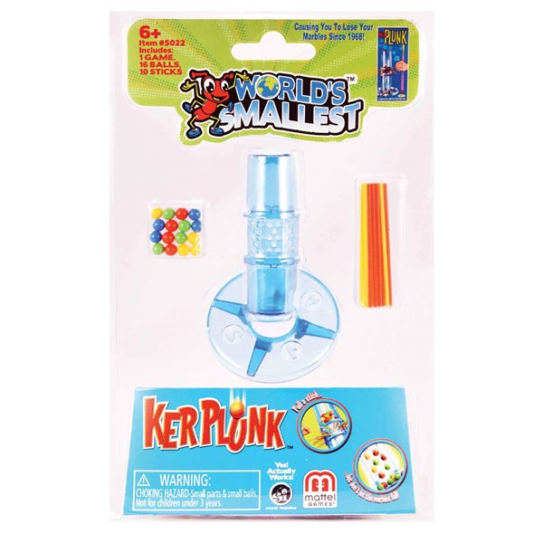 Jeu miniature Kerplunk le plus petit au monde