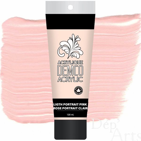 120 ml DEMCO Acrylic Paint in Tube - Portrait Rose