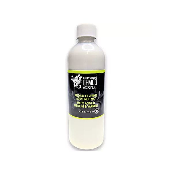 Medium and 473ml matt acrylic varnish