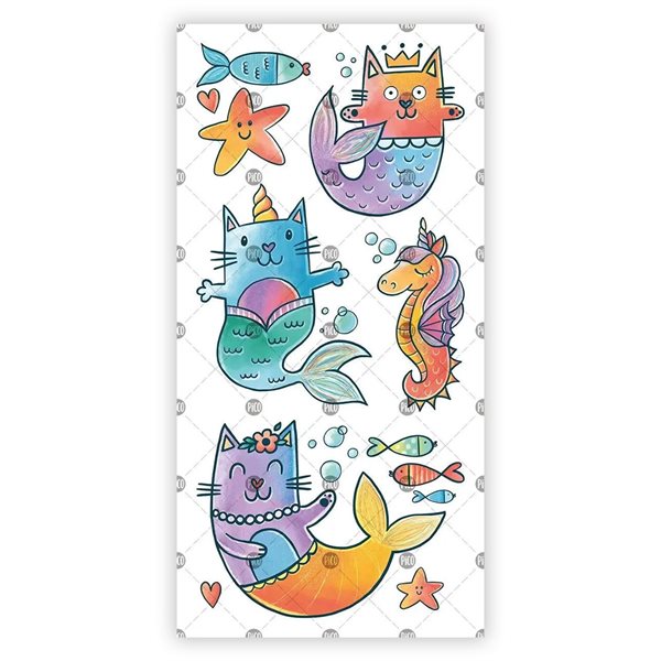 Tatouages temporaires Pico tatoo - Les chat-sirènes
