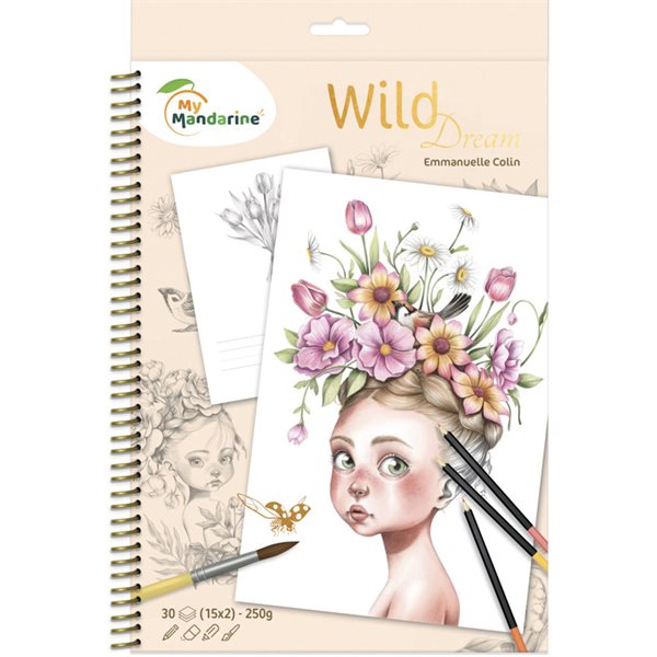 Carnet de coloriage 'Wild Dreams' -30 feuilles